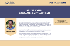 Be Like Water: Combatting Anti-AAPI Hate Poster Graphic Be Like Water: Combatting Anti-AAPI Hate Poster Graphic